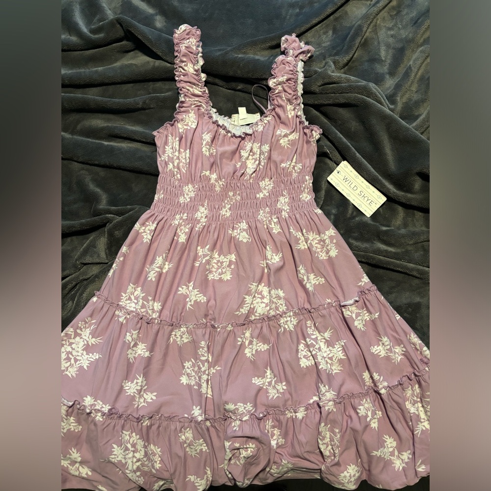 Purple flower dress